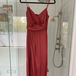 Ever New dusty rose satin dress. Worn once size USA 0